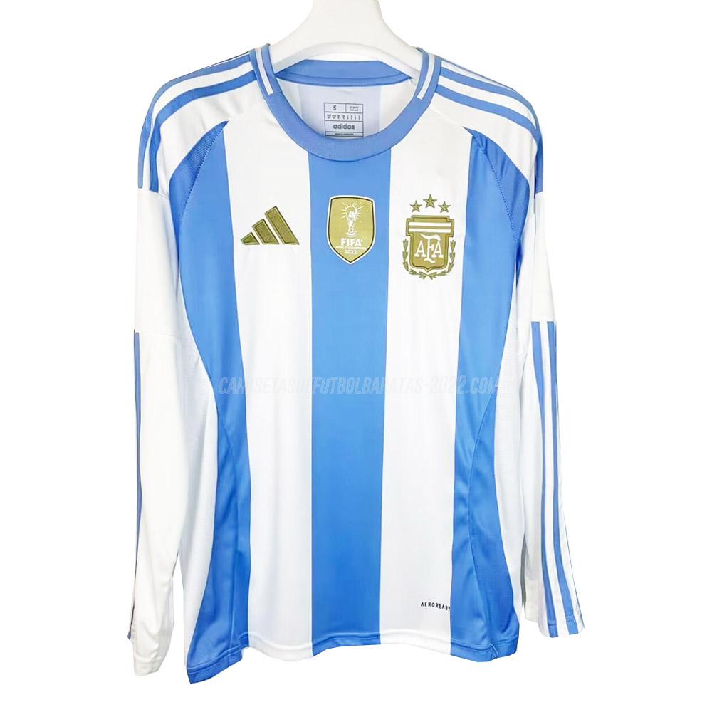 camiseta de la 1ª equipación argentina manga larga 2024