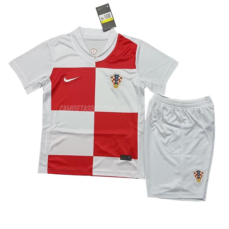 camiseta de la 1ª equipación croacia niños 2024