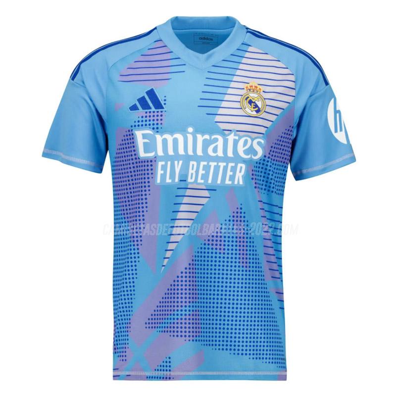 camiseta de la real madrid portero azul 2024-25