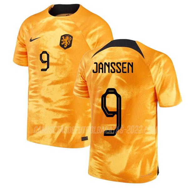 janssen camiseta 1ª equipación holanda copa mundial 2022