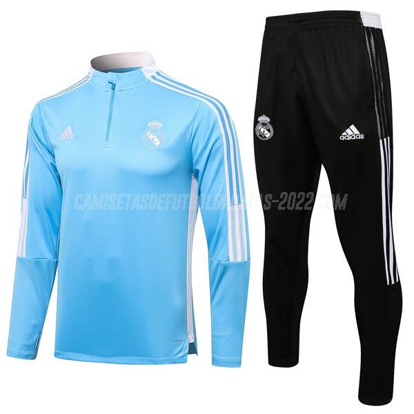 sudadera real madrid rm1 azul 2021-22