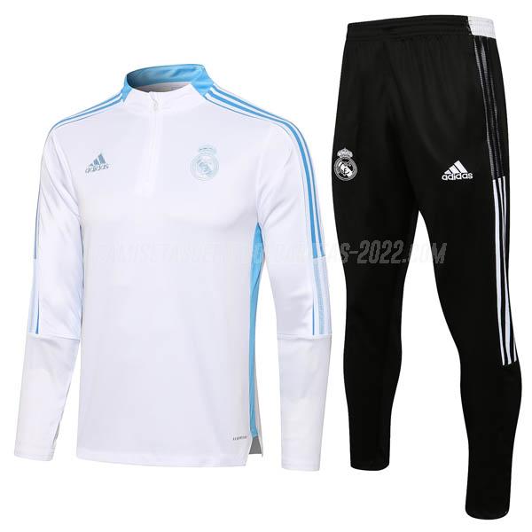 sudadera real madrid rm1 blanco 2021-22