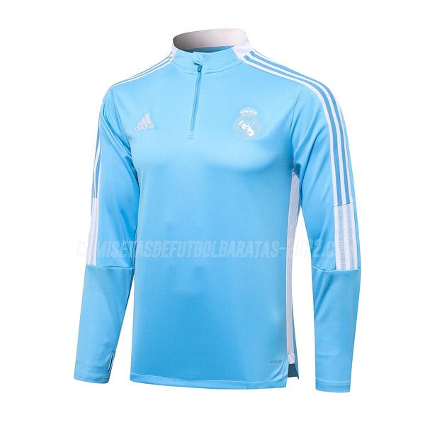 sudadera real madrid top azul 2021-22