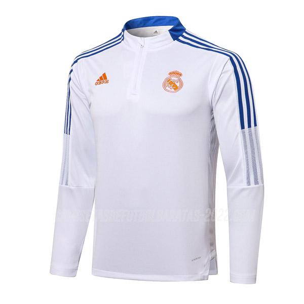 sudadera real madrid top i blanco 2021-22