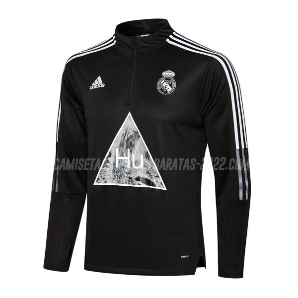 sudadera real madrid top i negro 2021-22