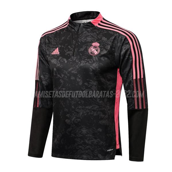 sudadera real madrid top ii negro 2021-22